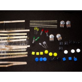 Lot de résistances leds boutons potentiomètres